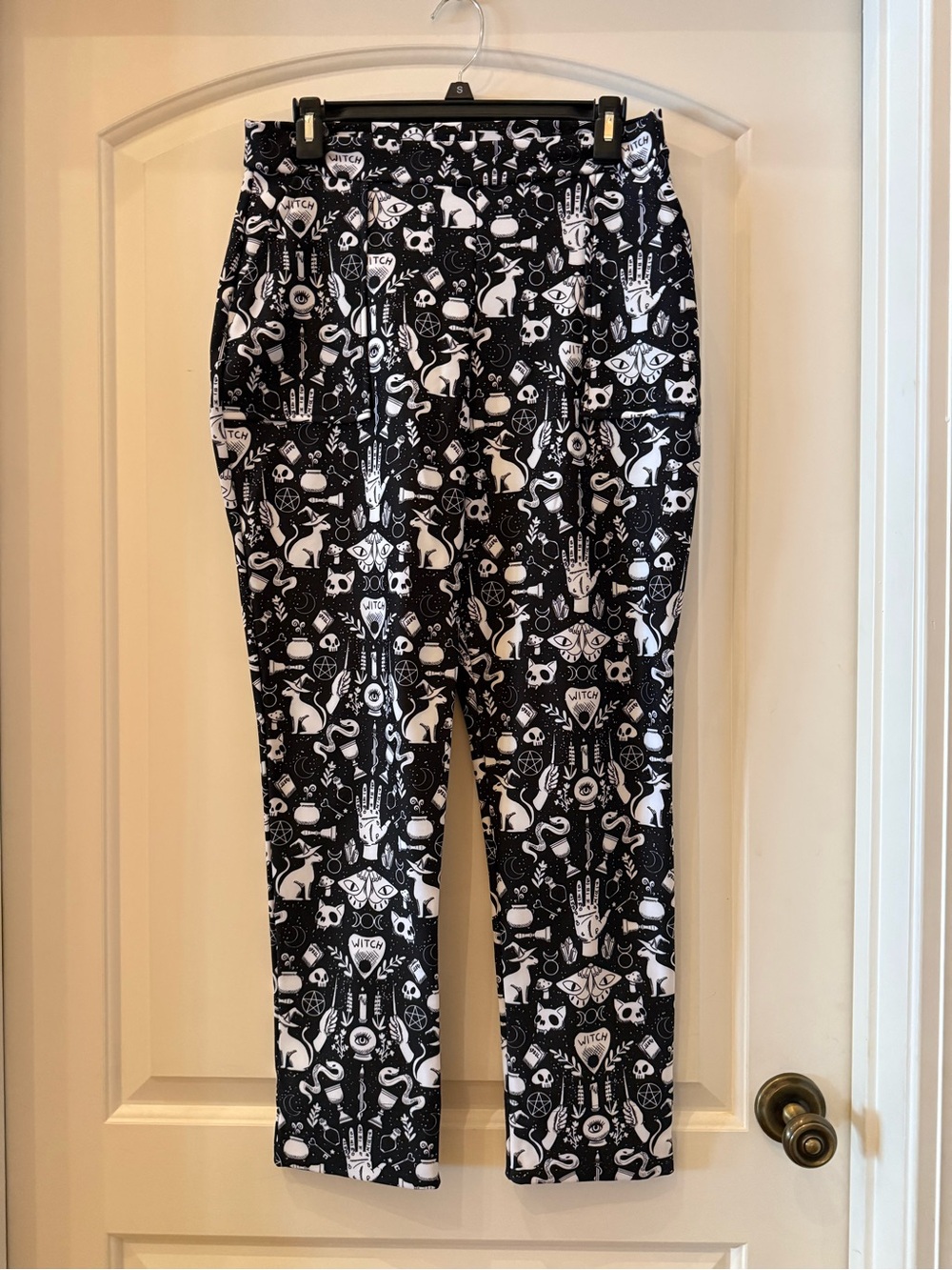 Blackmilk Black & White Occult Pattern Leggings